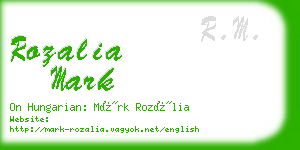 rozalia mark business card